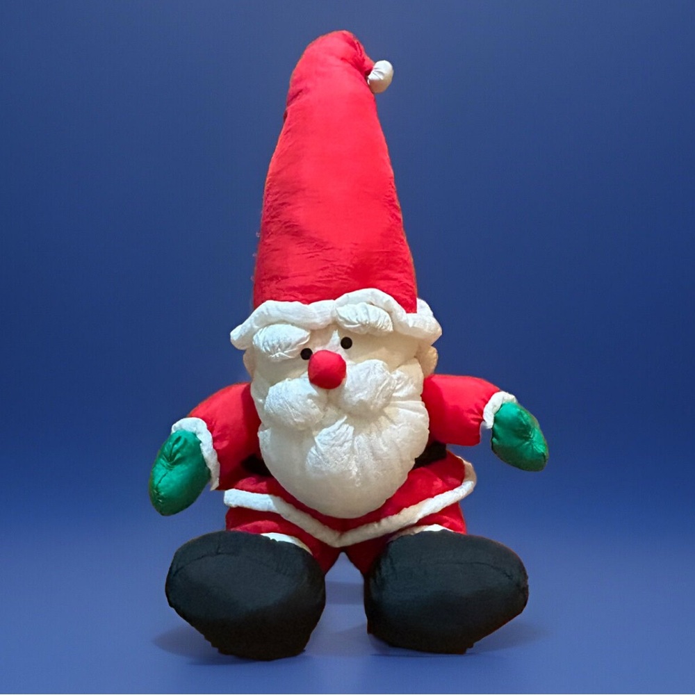 1978 DAYTON HUDSON SANTA VTG PLUSH NYLON STUFFED HOLIDAY CHRISTMAS